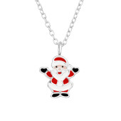 Lantisor copii argint Mos Craciun DiAmanti DIA43977